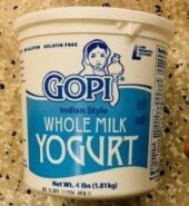 Gopi Whole Milk Yogurt 4 Lbs
