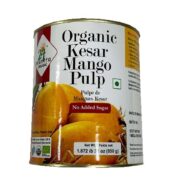 24Mantra Organic Kesar Mango Pulp Cans 850Gm