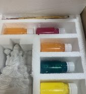Ganesh Idol 6 inch coloring kit Eco-Friendly(Dissolves in 45mins)