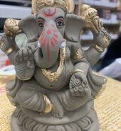 Ganesh Idol 4-7 inch plain  Eco-Friendly(Dissolves in 45mins)