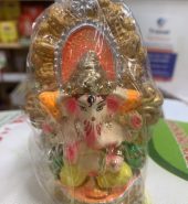 Ganesh Idol:5-6 inch color Eco-Friendly(Dissolves in 45mins)