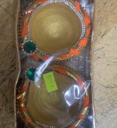 Diya no:2- Fancy designed  w/o wax 2pc