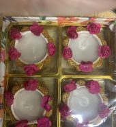 Diya no:1 -Fancy Designed w/o wax 4 pc