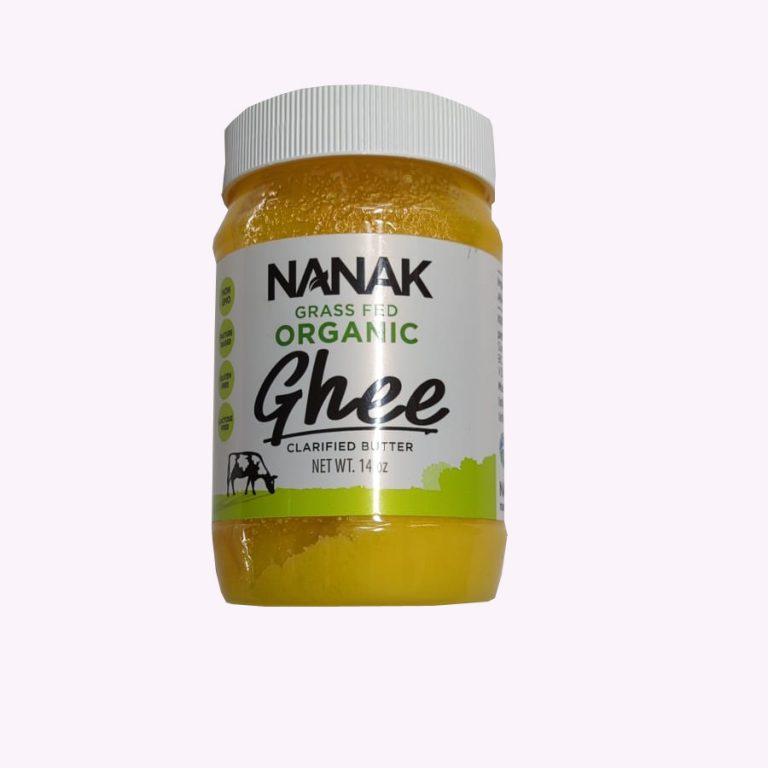 Nanak Organic Ghee 14oz Grassfed Shresta Indian Grocery