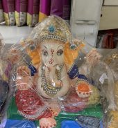 Ganesh idol 8inch Eco-Friendly(Dissolves in 45mins)