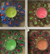 Diya no:12- Floating designed diya 4 pc