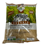24Mantra Organic Brown Sonamasoori Rice 2.2 lb