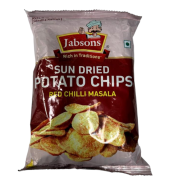 Jabsons Sun Dried Potato Chips Red Chilli Masala  110g(3.88Oz)
